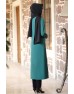 Sahra Tesettür Tunik - Zümrüt - Fuval Moda